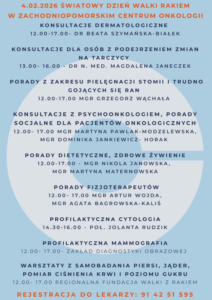 Światowy Dzień Walki z Rakiem w ZCO 2 Plakat 4 02 1